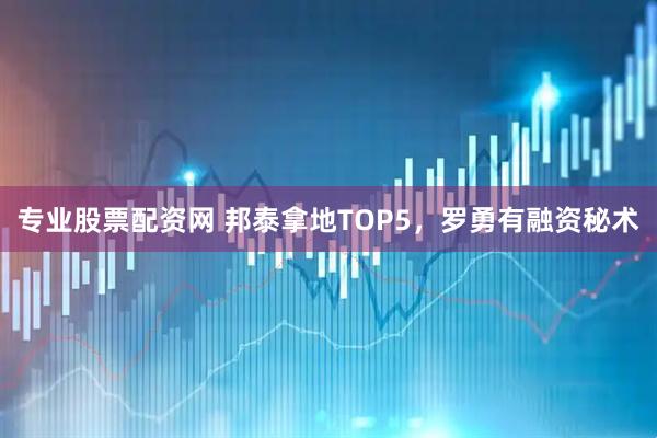 专业股票配资网 邦泰拿地TOP5，罗勇有融资秘术
