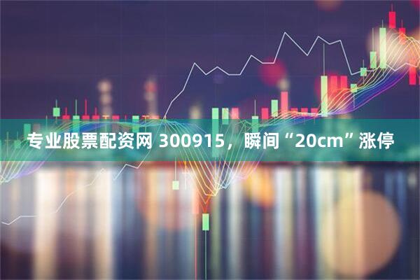 专业股票配资网 300915，瞬间“20cm”涨停